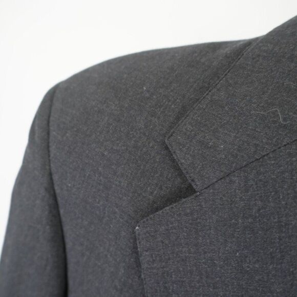 Jos A Bank Executive Collection Gray Wool Blazer 42R 2 Button - Picture 2 of 11